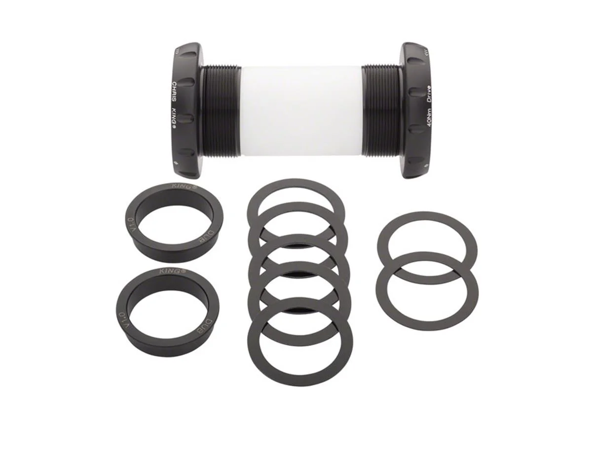 Chris King ThreadFit 30 Bottom Bracket w/Fit Kit 1 (Matte Jet) (English) (For DUB Mountain)